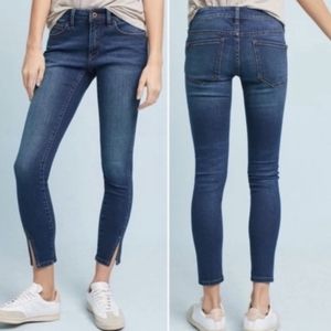 Pilcro and the letterpress by Anthropologie split hem mid rise skinny jeans